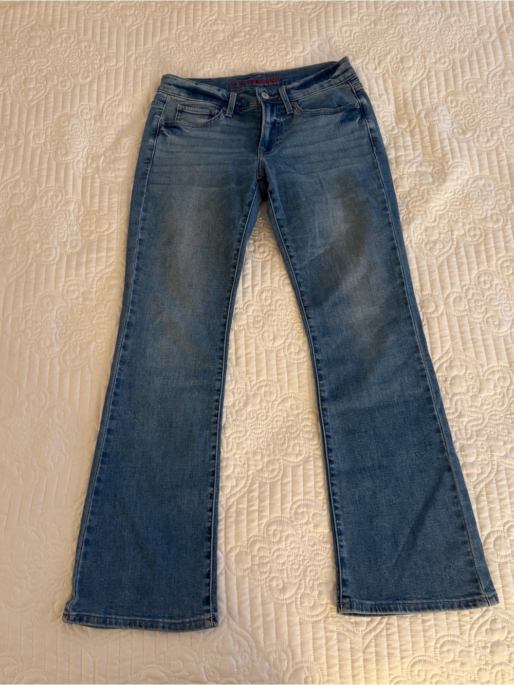 Lucky Brand Sweet Mid Rise Bootcut Jeans Size 4 / 27 A Light Medium Wash
